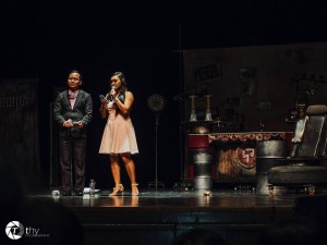 Andreas Dara Huot and Sophaline Mao presenting Khmer Metal