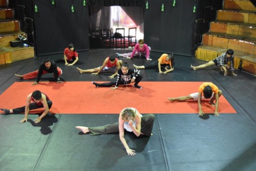 Dance training with Mylena