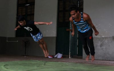 STREB workshop, a new circus/dance style from America